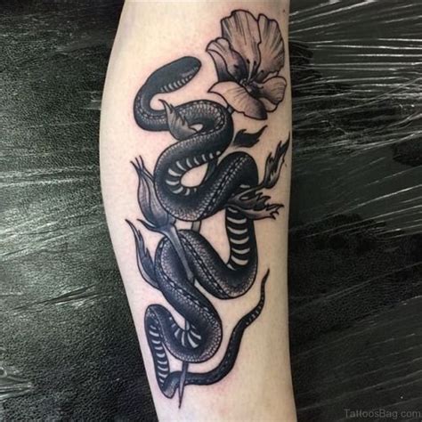 Snake tattoo leg